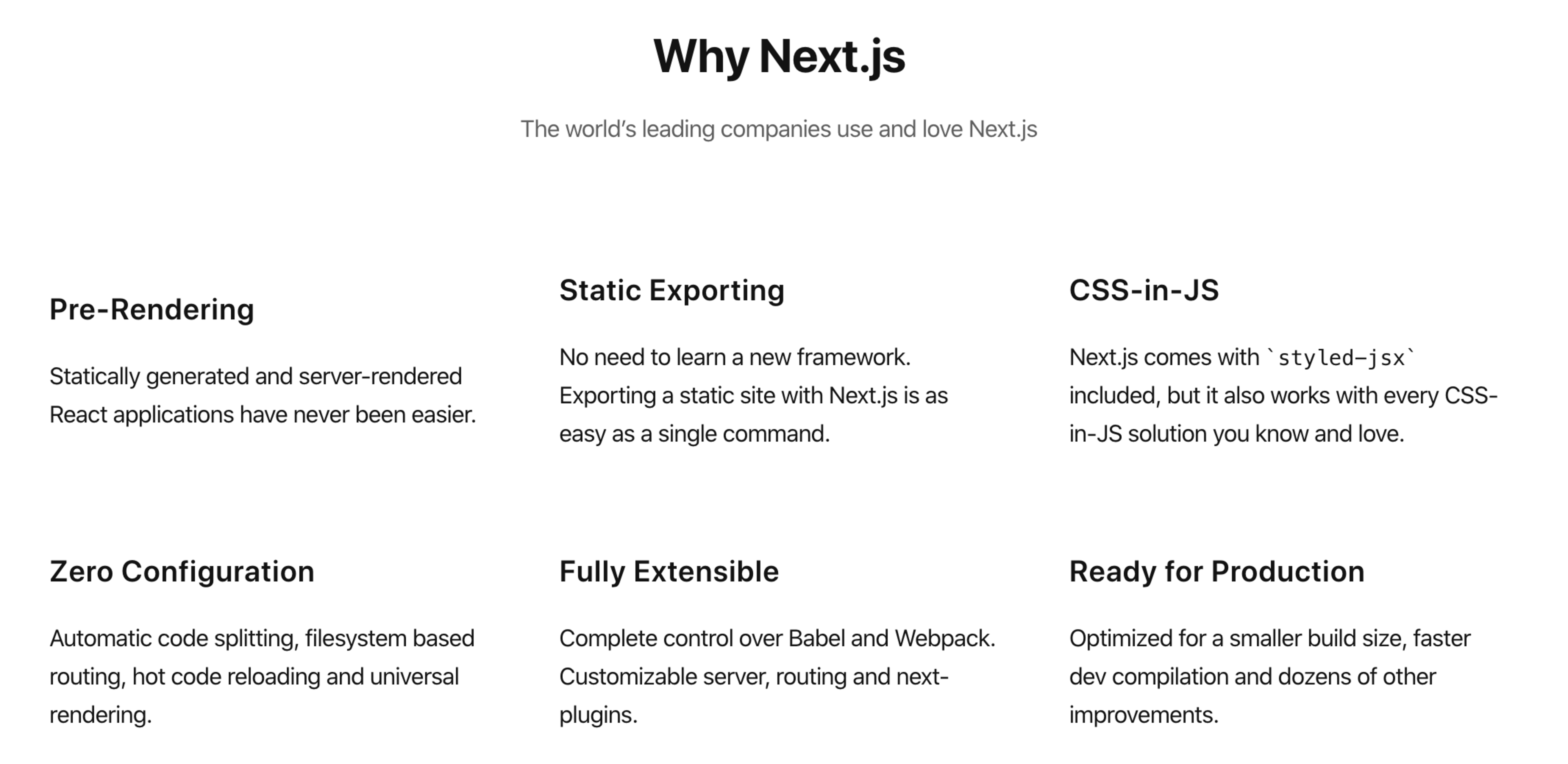 Why Next.js